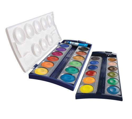 Pelikan Farbkasten K24® inkl. Deckweiß, 24 Farben